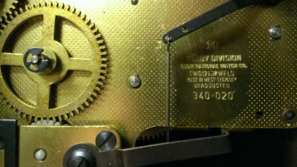Welby Mantel Tambour Clock 1972