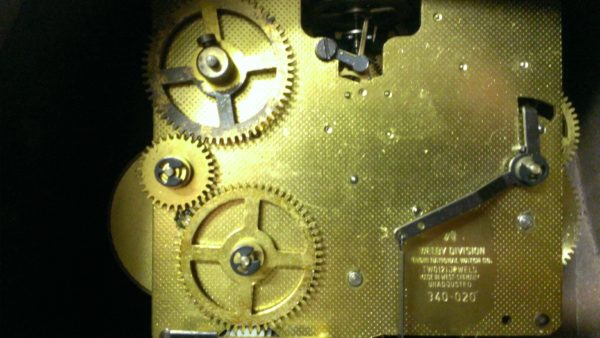 Welby Mantel Tambour Clock 1972