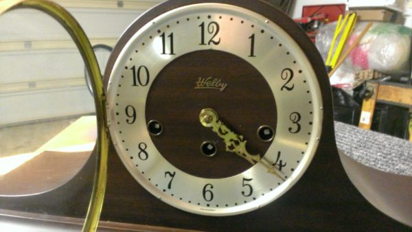 Welby Mantel Tambour Clock 1972