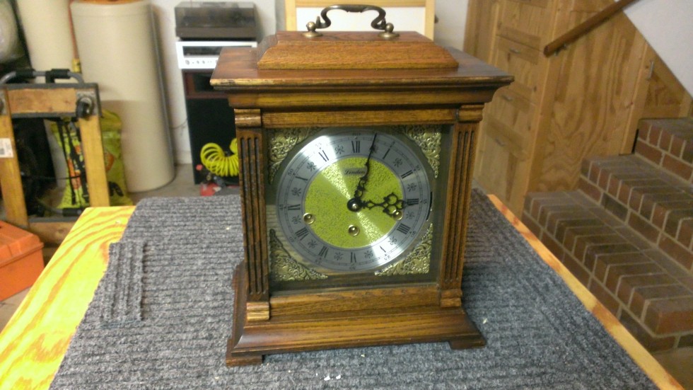 Linden Triple Chime Bracket Clock c. 1982 Germany Rescue Clocks
