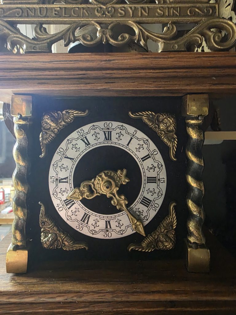 Dutch Zaandam-style 8 day wall clock c. 1950 - Rescue Clocks