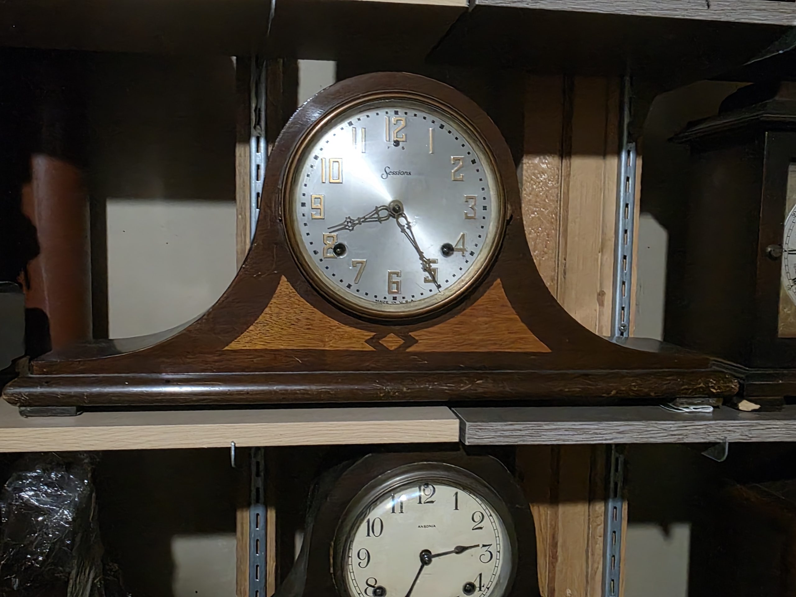 Sessions tambour mantel clock c. 1920