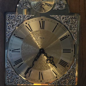 American Ridgeway grandfather (tall case) clock c. 1980 dial