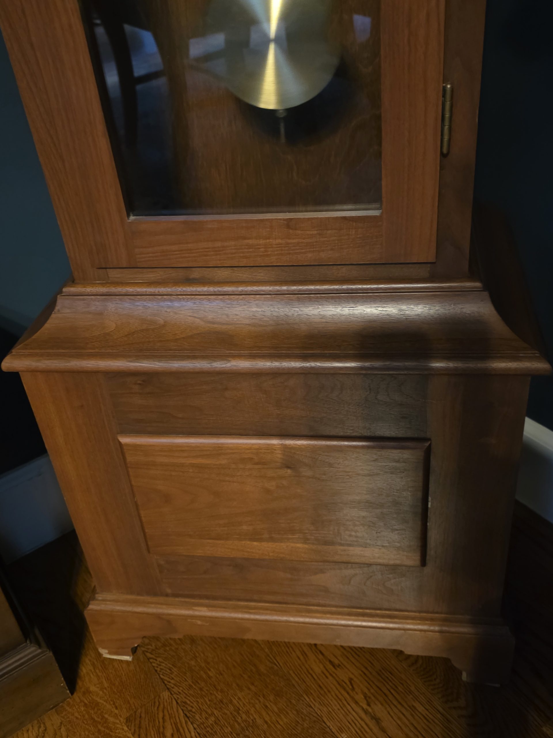 Hermle grandfather clock Westminster chime c1980 base